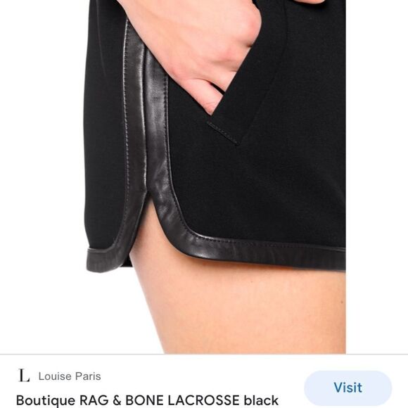 RAG & BONE
LACROSSE Royal Blue crepe with leather trimming short - Picture 8 of 11